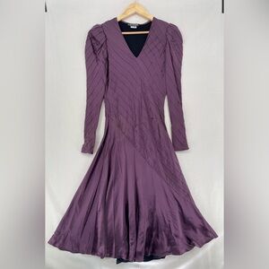 Judy Hornsby vintage v-neck purple dress